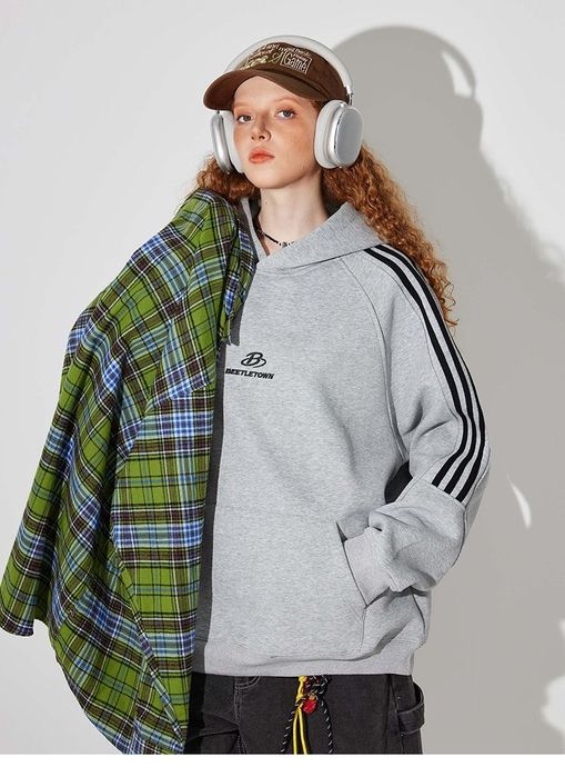 Beetletown oversize худі • сірий меланж • нове