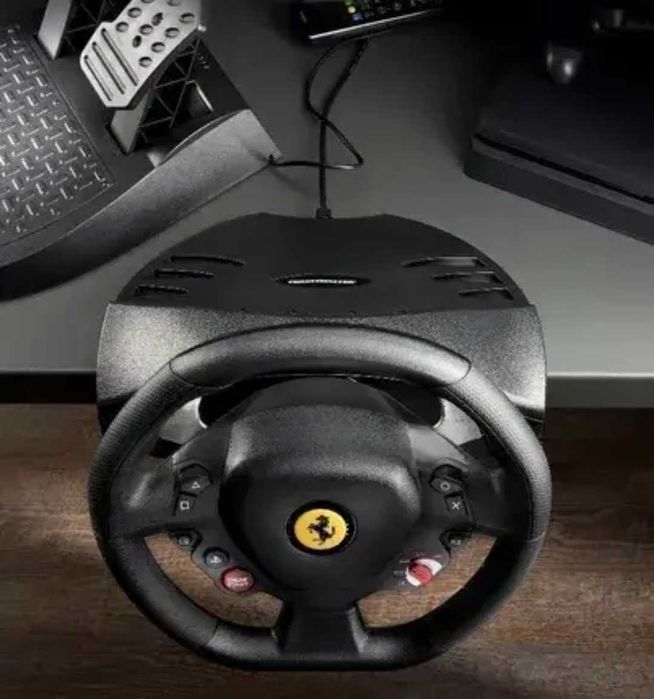 Ігровий комплект кермо та педалі Thrustmaster T80 Ferrari 488 GTB Edition PC/PS4/PS5 Black .
