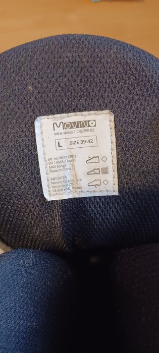 rolki czarne movino