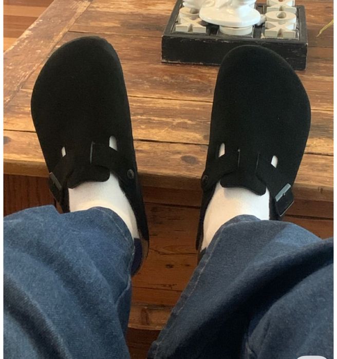 Акція!!! Чоловічі клоги Birkenstock Boston Black 44 розмір. Є гурт!