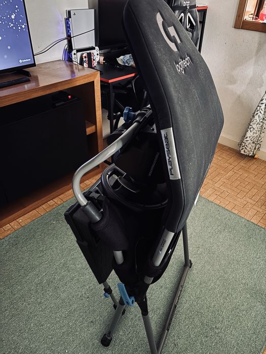 Thrustmaster T248 + Cadeira Playseat Logitech Challenge X - Bom estado