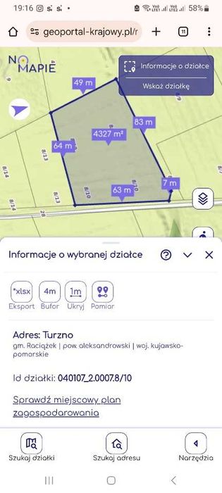 Działka rolna pod zabudowe