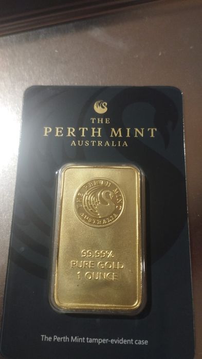 Barra de ouro 31,10g (1oz) Ouro 99.99%