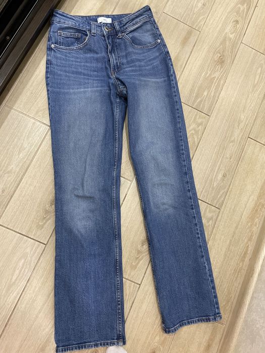 Прямі джинси H&M жіночі.  Джинси straight leg h&m