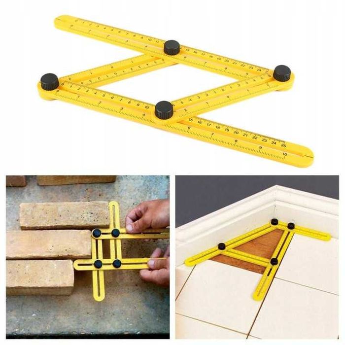 Kątownik wielofunkcyjny templater linijka miarka kątowa