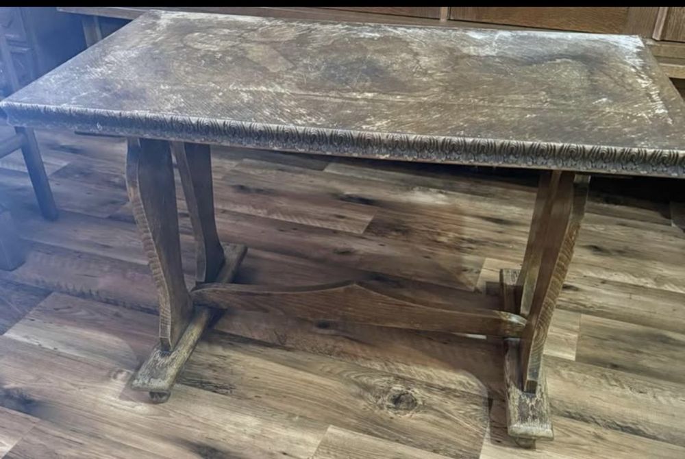 Ława dębowa do renowacji
