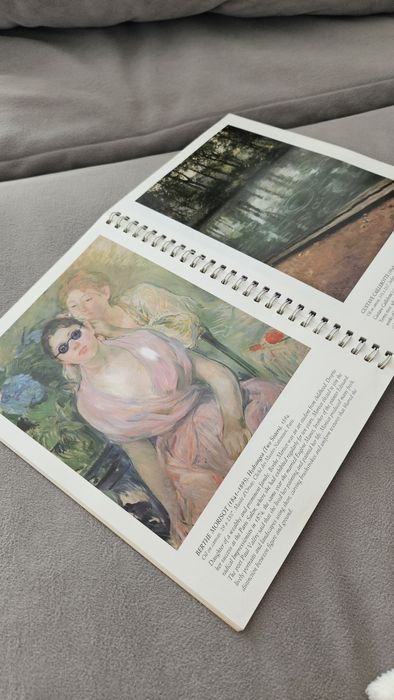 Ретро блокнот США 1995, календарь со знаменитыми произведениями