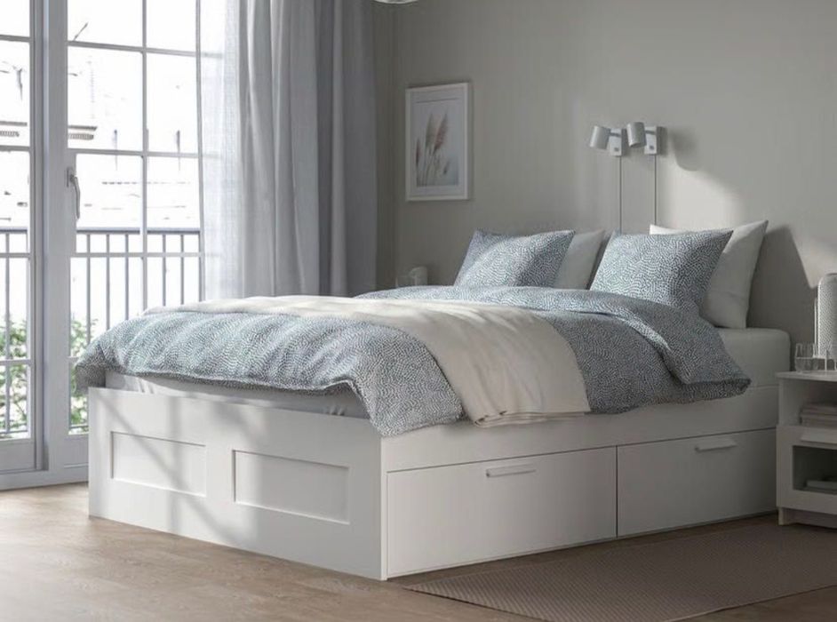 CAMA IKEA BRANCA 160x200 cm