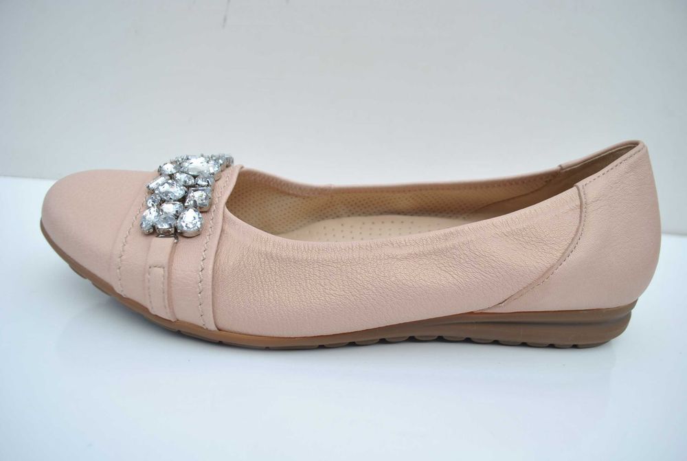 Baleriny Gabor skóra naturalna