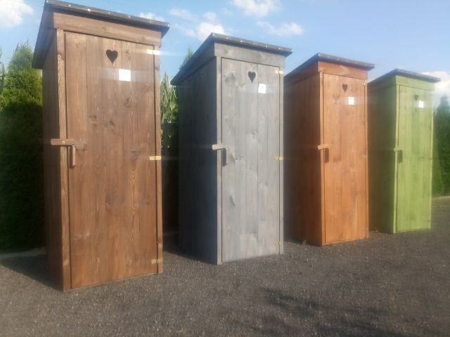 Wc ogrodowe kibel toaleta wychodek Heblowane