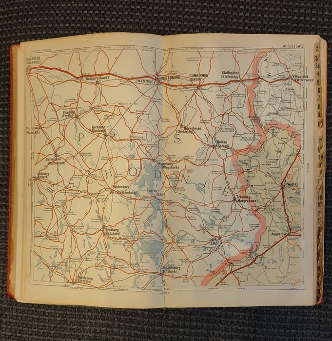 rzadko spotykany Atlas Dróg w Polsce 1939
