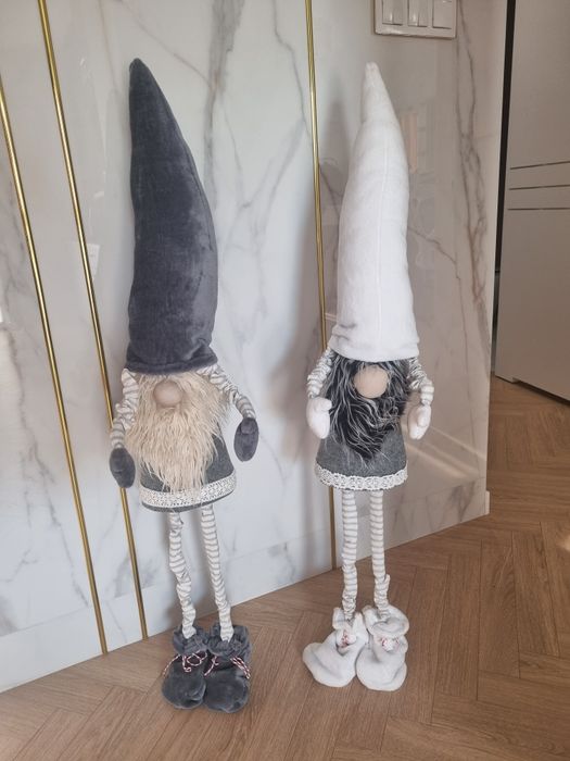 Krasnale ozdobne świąteczne