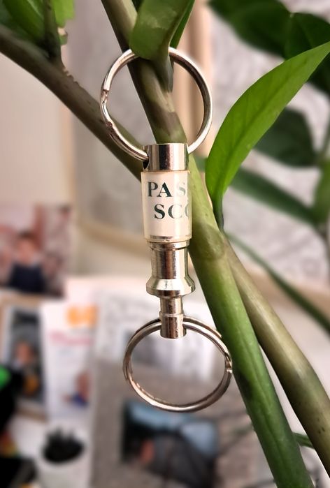 Porta-chaves Passport Scotch vintage