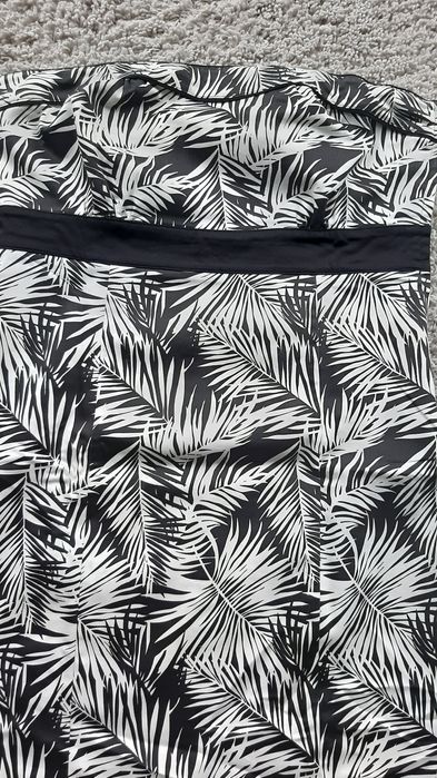 H&M Sukienka na lato liście biało czarna 40 42