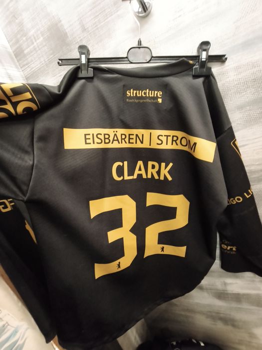 Clark. Eisbaren Berlin Jersey hockey hokej na lodzie NHL bundesliga kanada