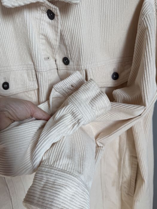 Сорочка плащ zara, вельветова