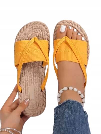 Shein japonki damskie żółte na lato casual 39,5 1ł8f