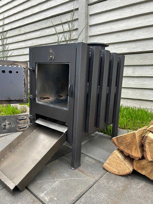 Буржуйка Піч з конвекцією пічка 5мм метал обігрів 40м2 печка Виробник