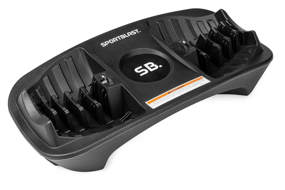 Hantla regulowana 24kg z podstawą HANTLE odważnik Hantel gumowany POZ