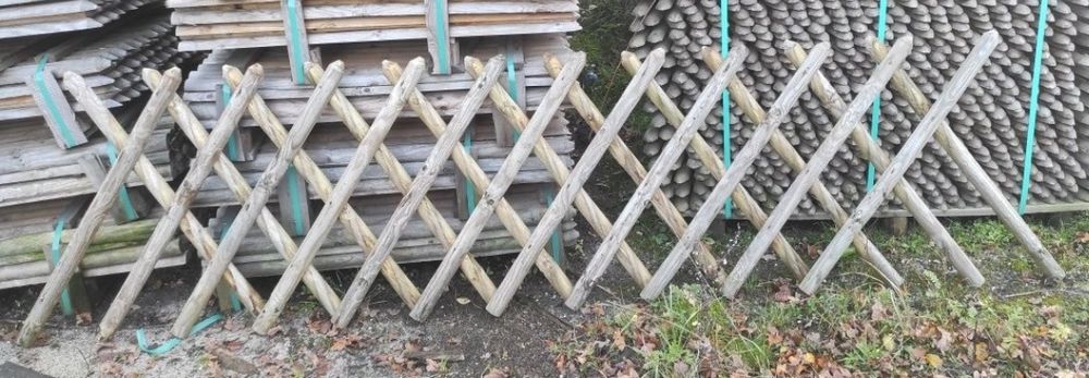 Płot Myśliwski drewniany 5,5x250x80