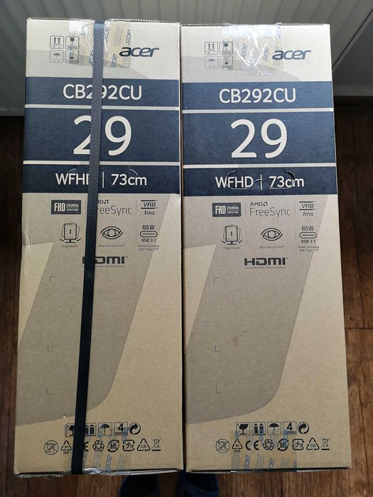 Nowy monitor ACER CB292CU, 29 cali, IPS 2560x1080, 75Hz, na gwarancji