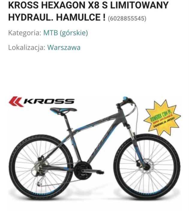 Rower kross hexagon x8