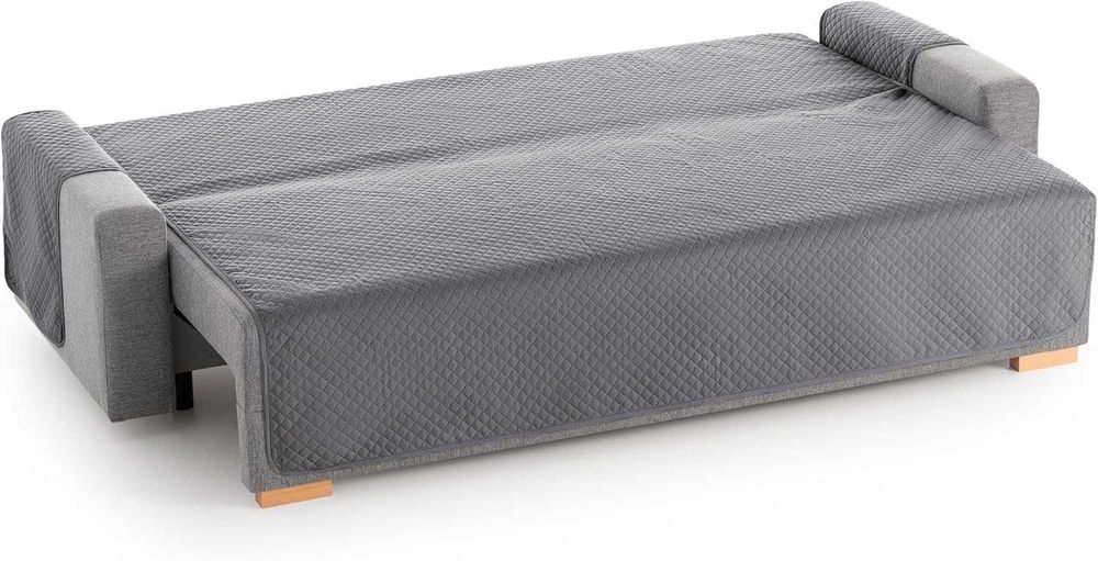 Pokrowiec na sofę leżankę Textil-Home Adele 150 cm szary