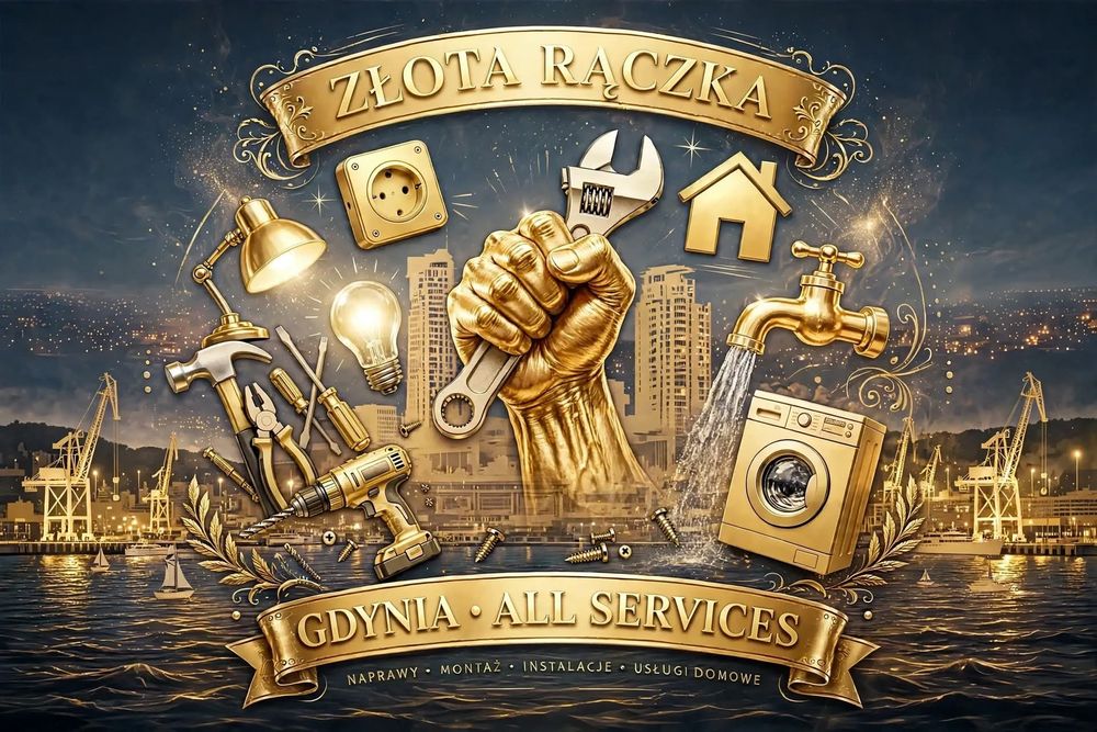 ZŁOTA RĄCZKA Gdynia | Naprawy Montaż Instalacje | All Services 730 591 790