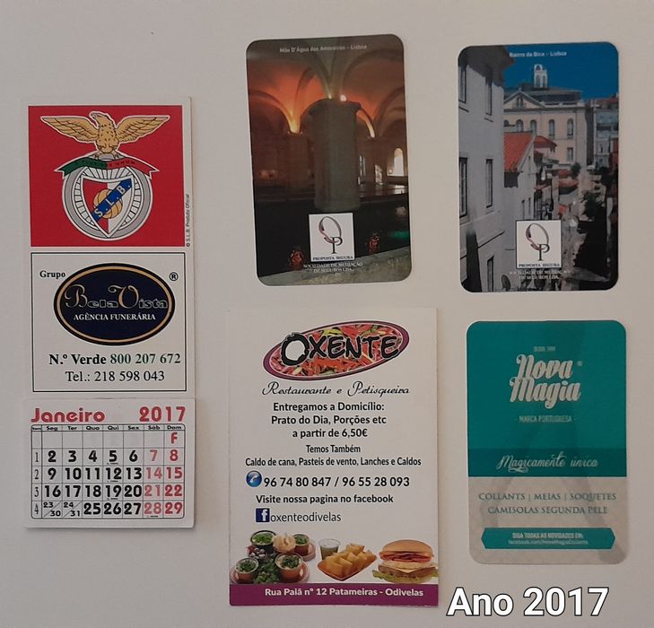 Calendários recentes
