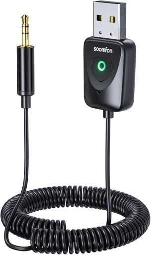 SOOMFON Adapter Bluetooth AUX mikrofon samochodowy