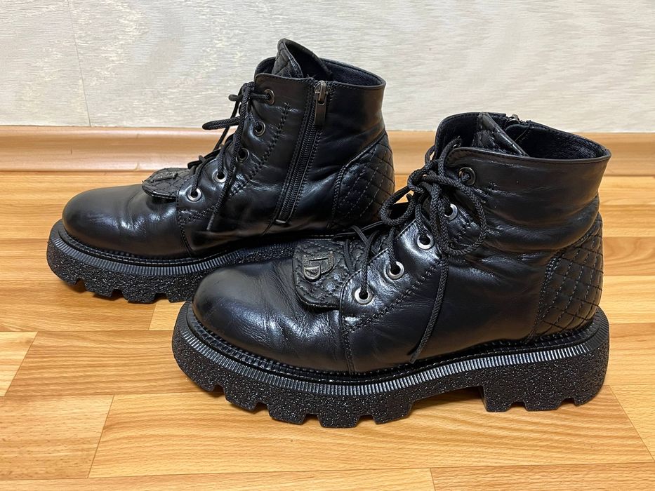 Демесезоні шкіряні  ботинки