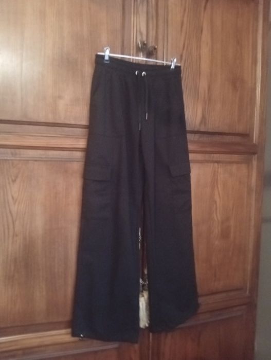 Брючки палаццо/карго на затяжках   теплые новые