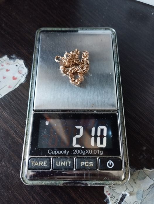 Золотой браслетик 17 см 2.1 грамма