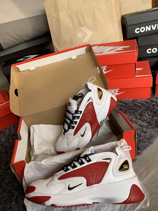 Nike Zoom 2K White & University Red — COMO NOVAS EM CAIXA (Tam 40)