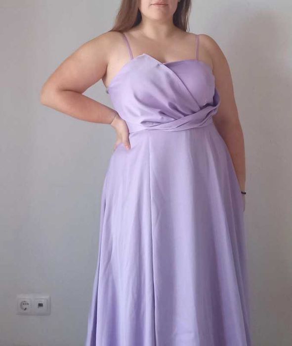 Vestido “Aurora” Lilás - Kiwini XL Novo