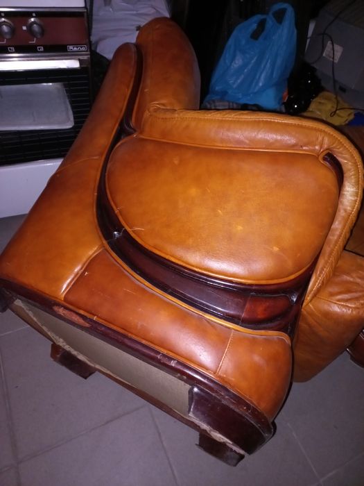 Sofás em pele genuína