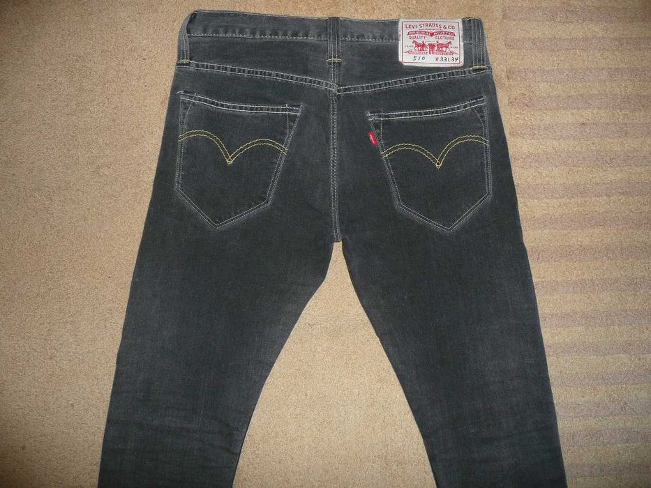 Spodnie dżinsy LEVIS 510 W33/L34=44/113cm jeansy