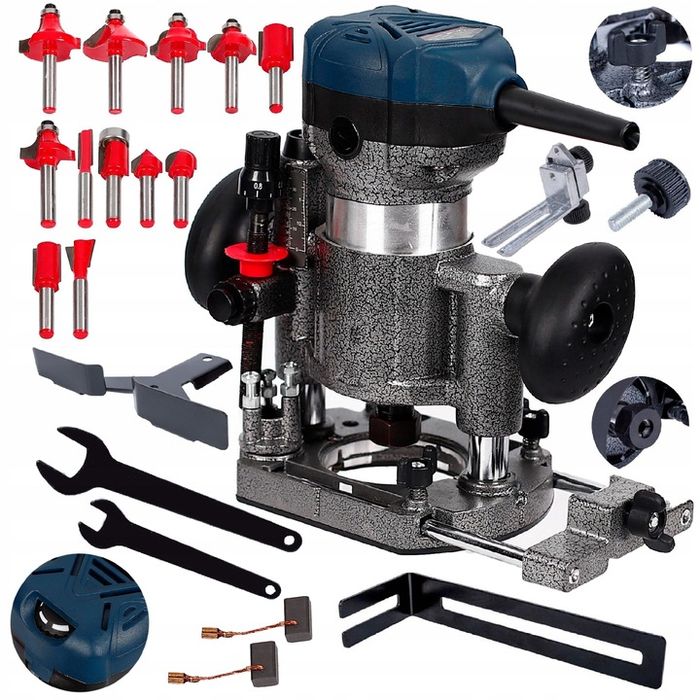 Frezarka Do Drewna Górnowrzecionowa + Frezy Mocna