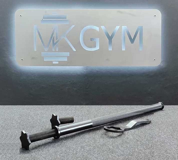 Macebell, clubbell, maczuga treningowa 60cm wolny ciężar talerze (zawiera 23% VAT)