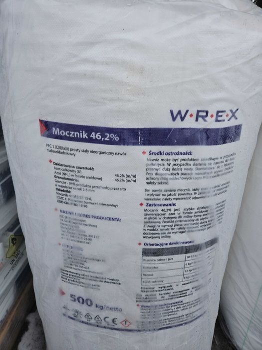 Mocznik 46N Gruba Granula  bez inhibitora cena brutto