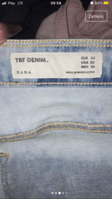 Jeansowe spodnie z Zary
