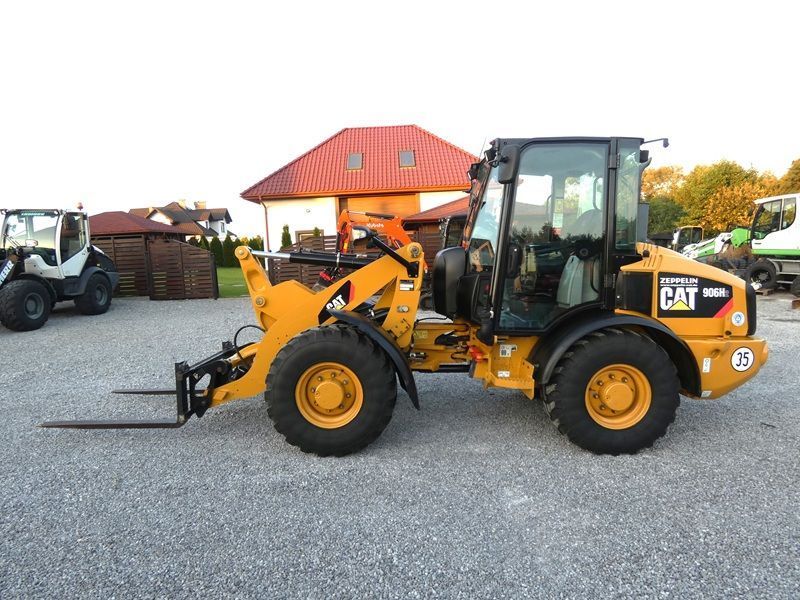 Caterpillar CAT 906H2 Z Niemiec / SZYBKA SKRZYNIA 35KM/H / Super Stan /  Tylko 5.256mth / 907 906 / 908 506 / 507 508 / 406 407 /