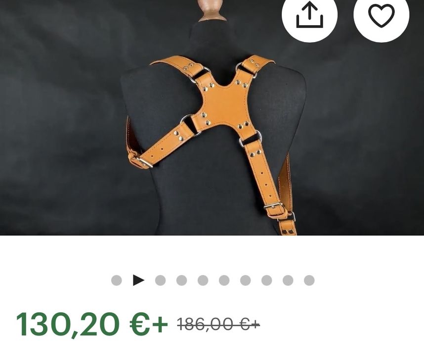 Strap Couro Fotografia 1 camera novo