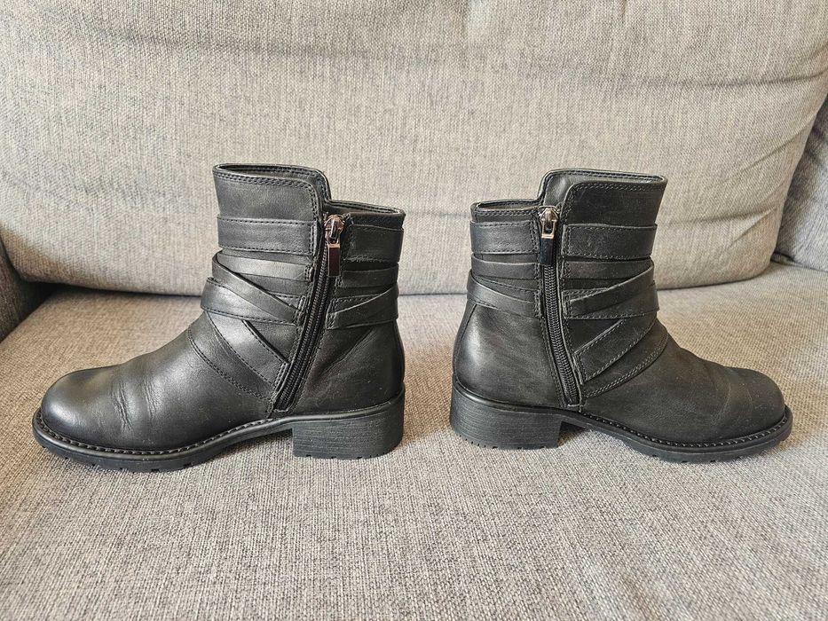 Buty botki skórzane Clarks UK 3 rozmiar 35 wkładka 22,5 cm