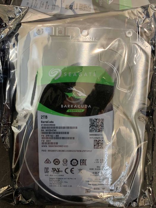 Жорсткий диск 2 TB Seagate BarraCuda (ST2000DM008), НОВІ