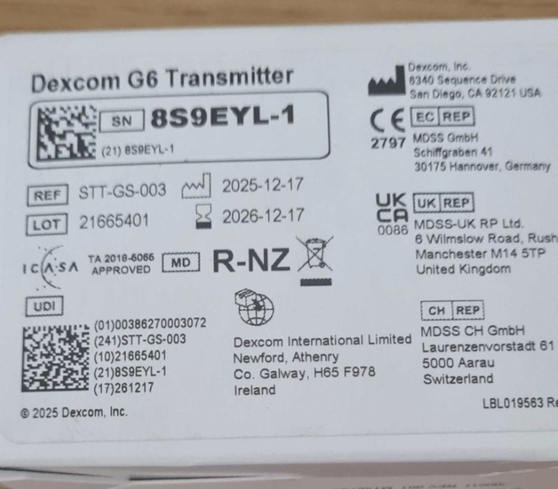 Transmitter Dexcom G6
