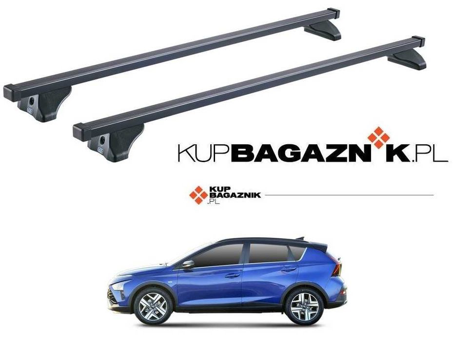 Bagażnik dachowy Hyundai Bayon 2021 do 2026 Crossover bazowy belki dachowe na relingi