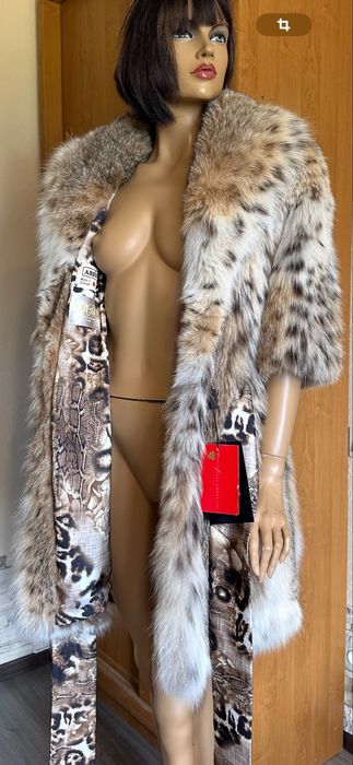 Шуба из меха канадской  рыси.  Рысь! Греция!