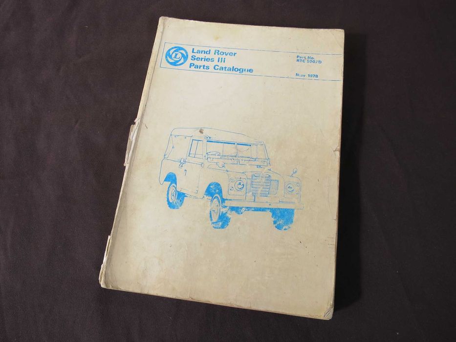Catálogo Land Rover series III jipe 4x4 peças sobressalentes 1978