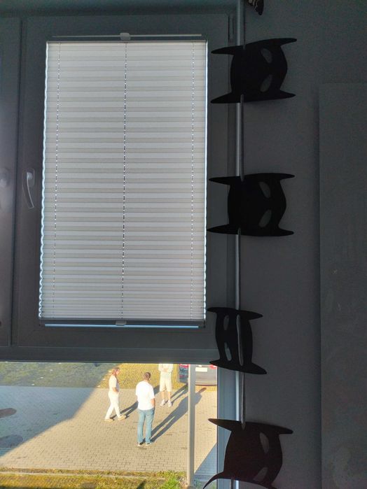 Roleta plisa szara sztuk dwie